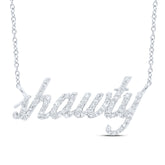 3/8CTW-DIA NK GIFT "shawty" NECKLACE (18 INCH)